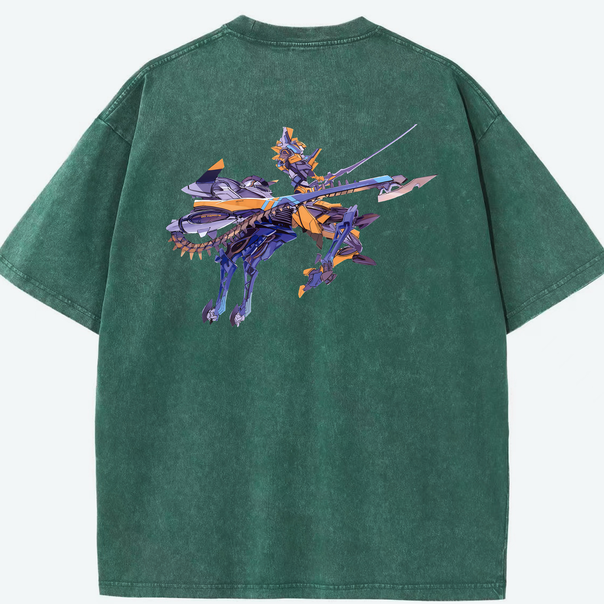 （画像用） EVA 新世紀エヴァンゲリオン 綿100% ヴィンテージ風 半袖Tシャツ（背面プリント）